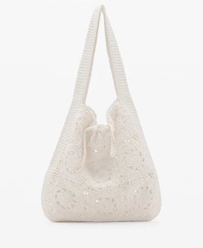 Mango Women's Crochet Shopper Bag
