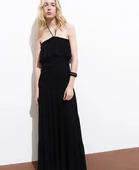 Mango Women's Ruffled Maxi Dress
