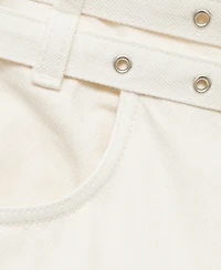 Mango Women's Double Belt Balloon Jeans
