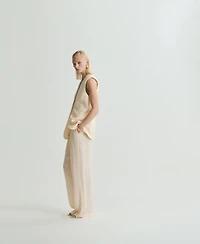 Mango Women's Straight-Fit Suit Pants