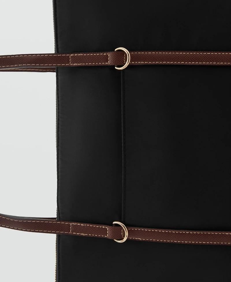 Mango Women's Double Handle Shopper Bag