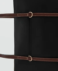 Mango Women's Double Handle Shopper Bag