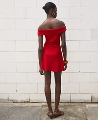 Mango Women's Short Strapless Dress