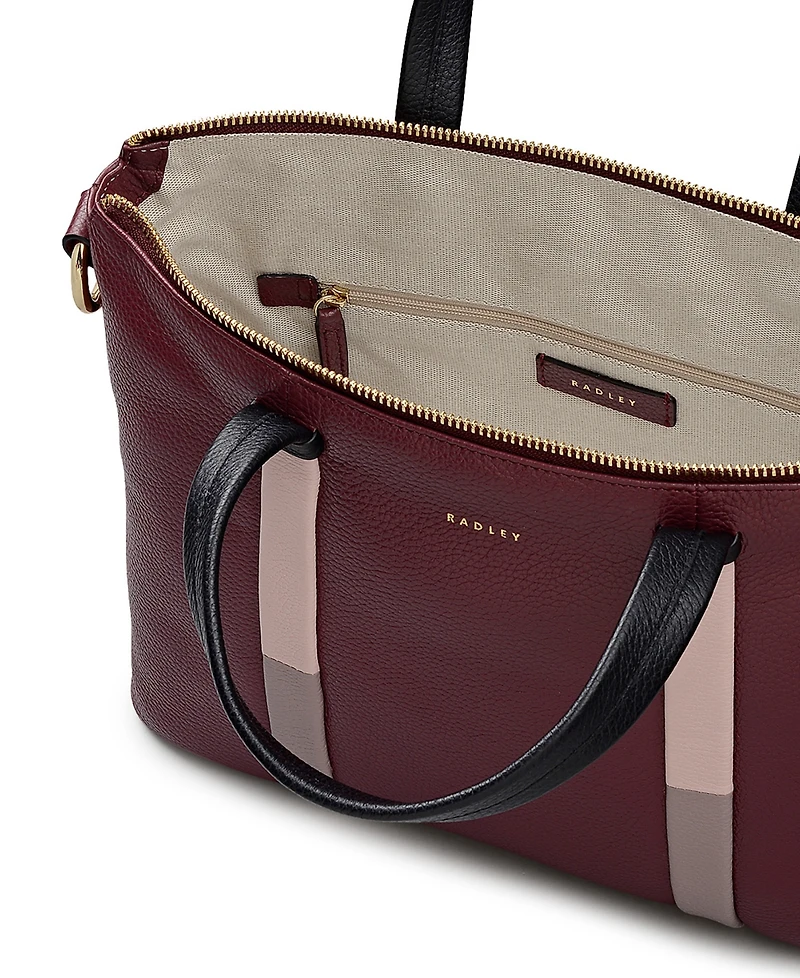 Radley London Waterloo Way Zip Top Satchel Bag