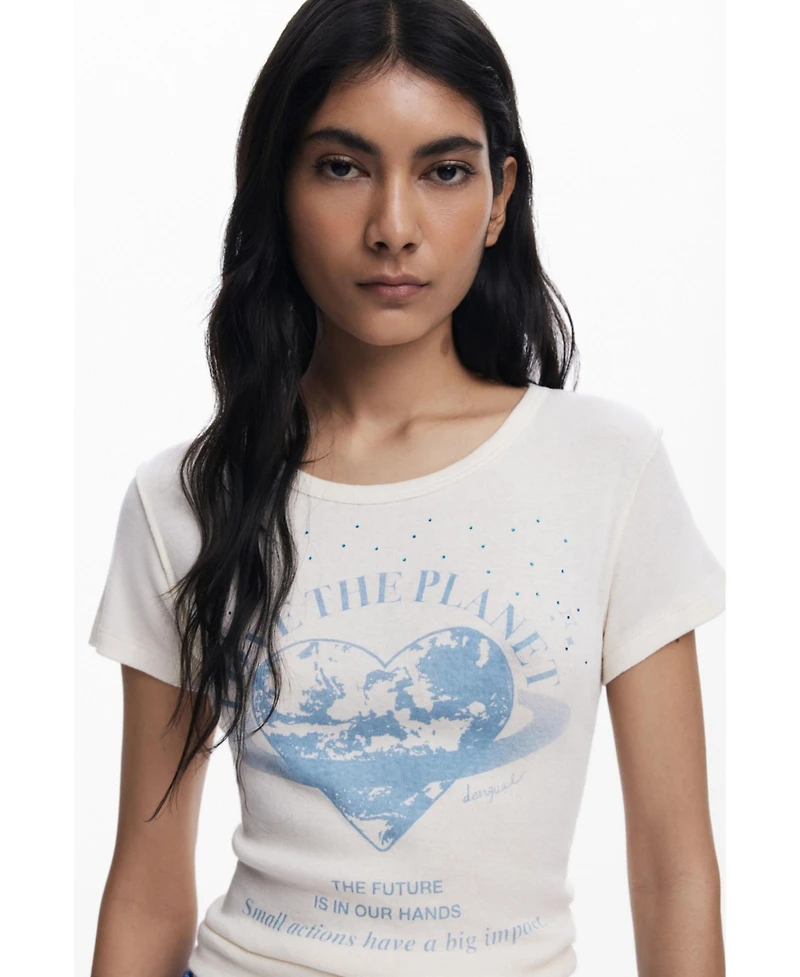 Desigual Women's "Love the planet" T-shirt