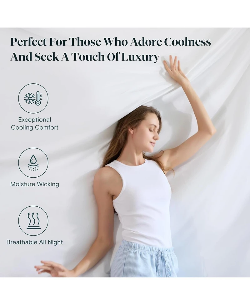 LuxClub 4-Pc Rayon from Bamboo Sheet Set – Cooling & Soft Luxury