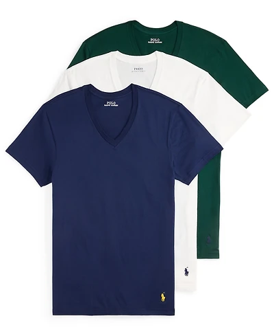Polo Ralph Lauren Men's 3-Pack Classic Fit V-Neck Undershirts