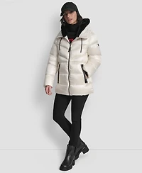 Dkny Women's Shine Hooded Puffer Coat