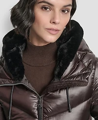 Dkny Women's Shine Hooded Puffer Coat