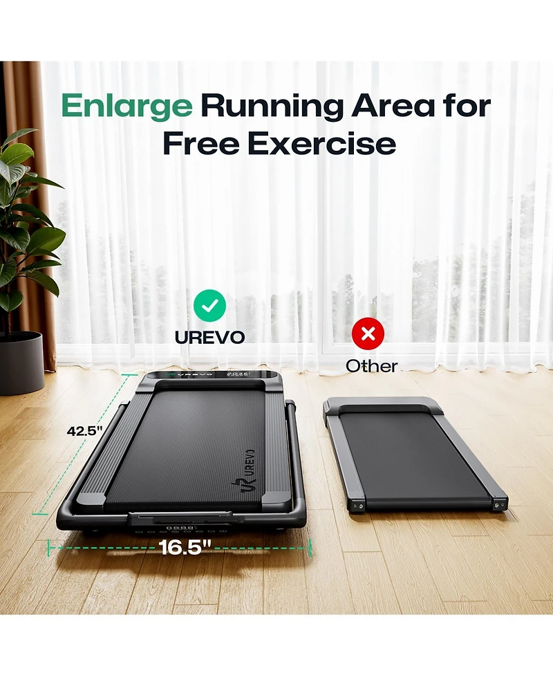 Urevo Climber Smart Treadmill with 9% Auto Incline