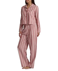 Tommy Hilfiger Women's Long Sleeve Top and High-Waist Pant Set