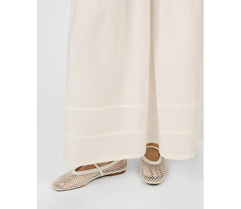 WeWoreWhat Women's Tiered Midi Skirt