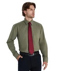 Club Room Men's Promo Regular Fit Micro Check Dress Shirt, Macy's Exclusive
