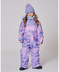 Deux par Girl One-Piece Play Snowsuit Purple Geo - Toddler|Child