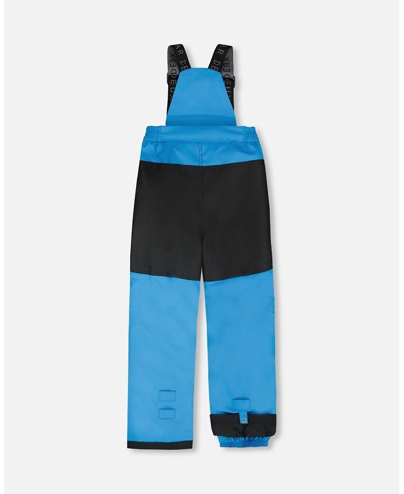 Deux par Boy Two-Piece Play Snowsuit with Printed Jacket Blue - Child
