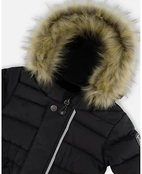 Deux par Baby Boys or Girls One-Piece Original Puffy Snowsuit Black - Baby|Toddler
