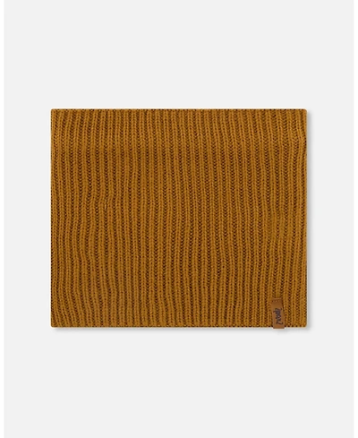 Deux par Boy Mid-Season Knit Neck Warmer Brown Pecan