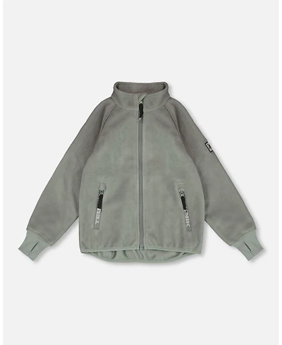 Deux par Kids Unisex Mid-Layer Teknik Jacket Sage