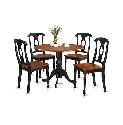 East West Furniture 5 Pc small Kitchen Table set-Table and 4 dinette Chairs