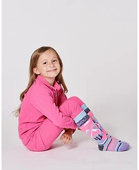Deux par Girl Winter Ski Socks with Merino Wool Pink - Toddler|Child
