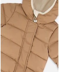Deux par Baby Unisex One-Piece Cloud Compressible Snowsuit Designed for Car Seat Chanterelle