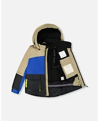 Deux par Boy Two-Piece Play Snowsuit Bright Yellow Green
