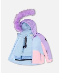 Deux par Toddler Girls Two-Piece Play Snowsuit Purple Geo - Toddler|Child
