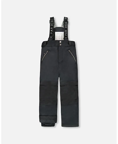 Deux par Kids Unisex Solid Play Snow Pants Black - Toddler|Child