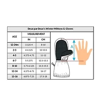 Deux par Deux Baby Unisex Winter Mittens Play Black - Baby