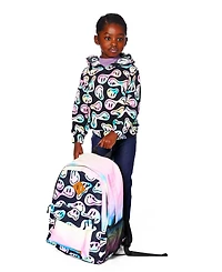 Deux par Deux Girl Kids Backpack Smiley Face Girl - Toddler|Child