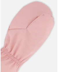 Deux par Baby Girls Lined Mittens Dusty Pink