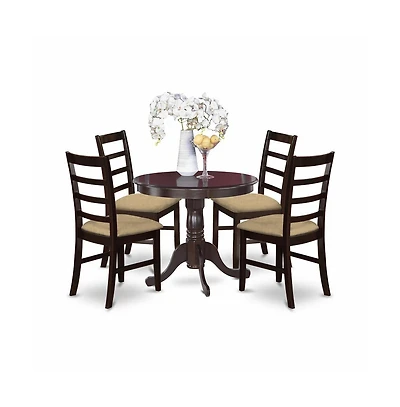 East West Furniture 5 Pc Kitchen Table set-small Table plus 4 Kitchen Chairs