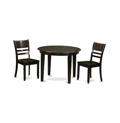 East West Furniture 3 Pc Kitchen Table set-Kitchen Table and 2 Kitchen Chairs