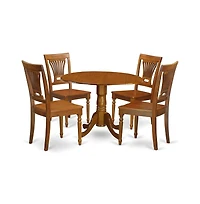 East West Furniture 5 Pc Kitchen nook Dining set-small Kitchen Table and 4 Dining Chairs