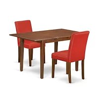 East West Furniture Dining Room Set Mahogany