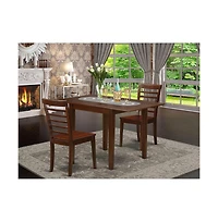 East West Furniture Dining Room Set Mahogany
