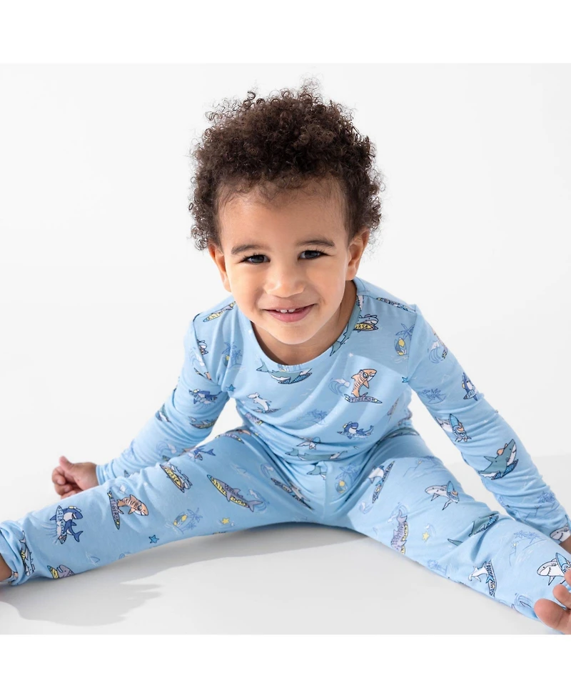 Bellabu Bear Kids Unisex Kids' Shark School Set of 2 Piece Pajamas