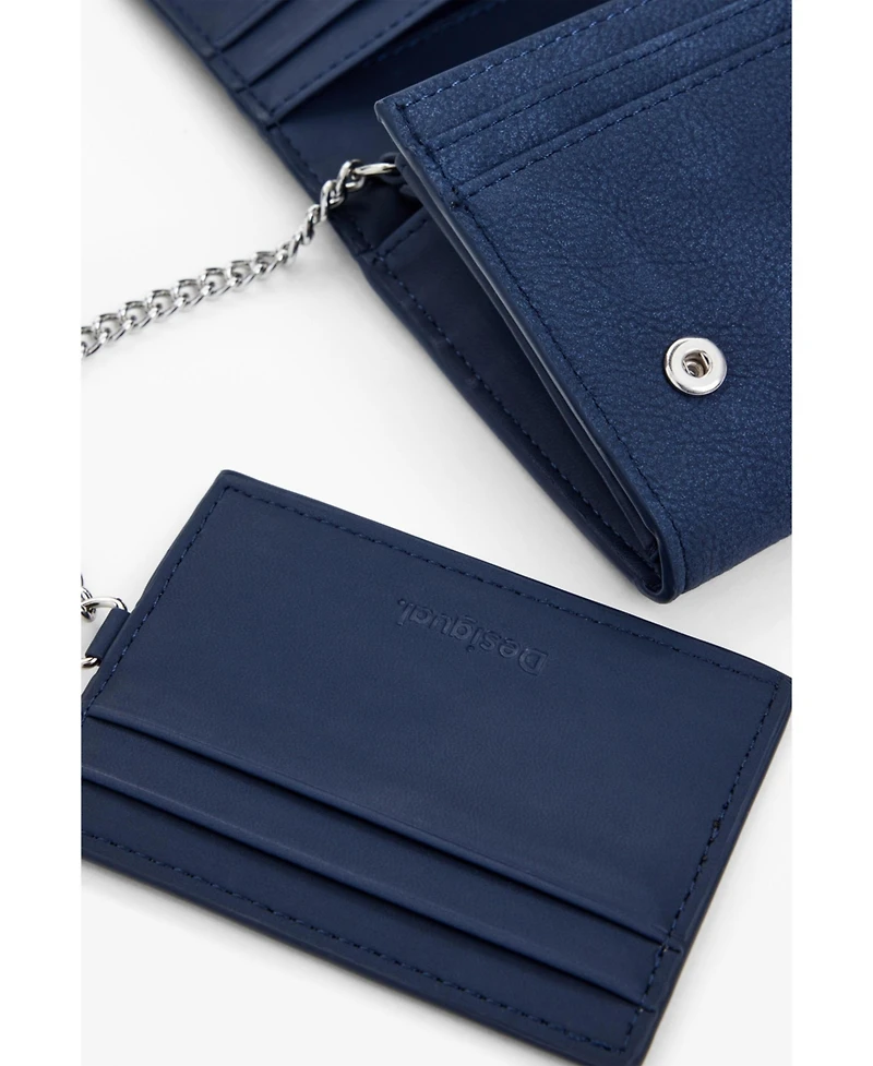 Desigual Women's Medium embroidered faux leather wallet