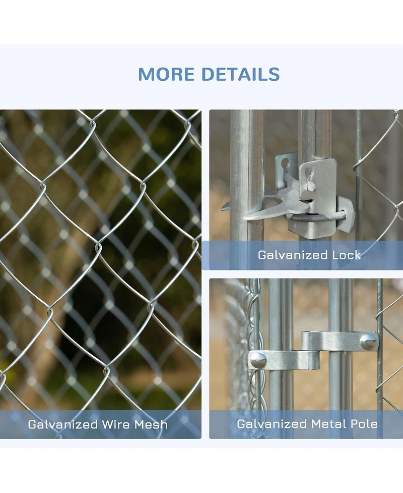PawHut Dog Playpen, Dog Exercise Pen Dog Run Enclosure, 227.5 Sq. Ft