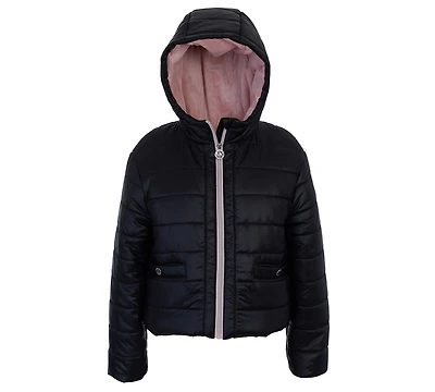 Michael Kors Big Girls Fleece Lined Midweight Jacket