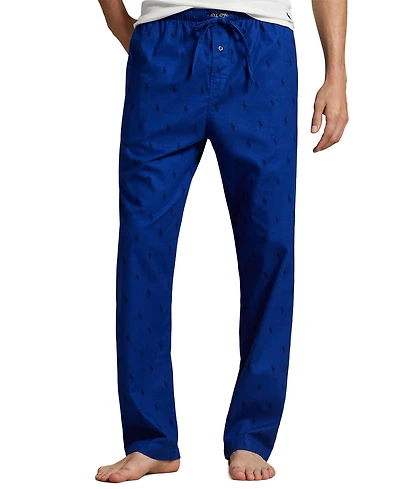 Polo Ralph Lauren Men's Single-Button Fly Flannel Printed Pajama Pants