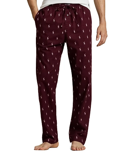 Polo Ralph Lauren Men's Flannel Pony-Print Pajama Pants