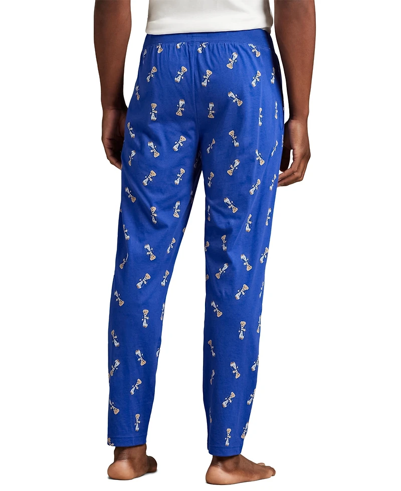 Polo Ralph Lauren Men's Rib Waistband Bear Knit Drawstring Pajama Pants