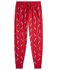 Polo Ralph Lauren Men's Rib Waistband Knit Bear Pajama Jogger Pants
