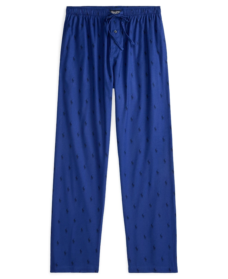 Polo Ralph Lauren Men's Single-Button Fly Flannel Printed Pajama Pants
