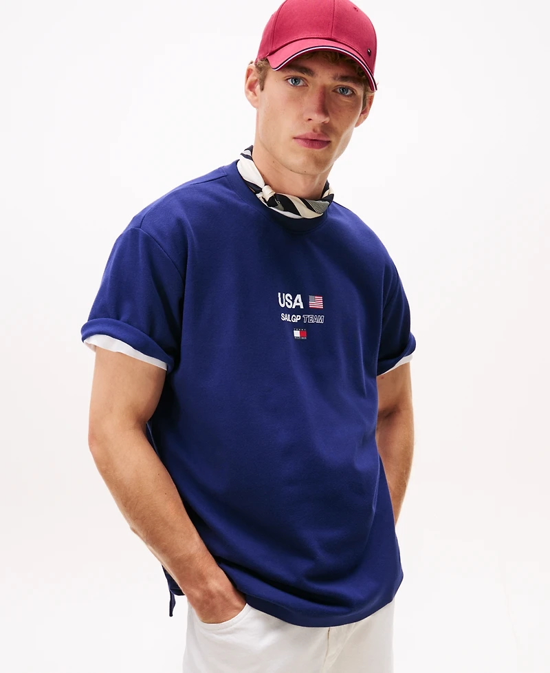 Tommy Hilfiger Men's x U.s. SailGP Team Performance Short Sleeve T-Shirt