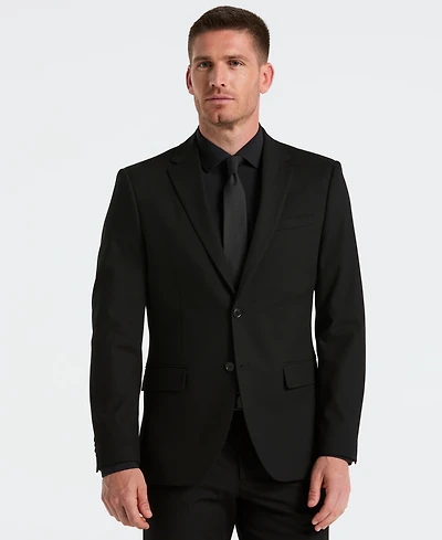 Perry Ellis Men's Dobby Louis Long Sleeve Slim Fit Suit Jacket