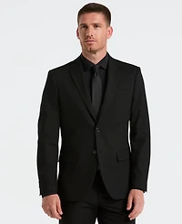 Perry Ellis Men's Dobby Louis Long Sleeve Slim Fit Suit Jacket