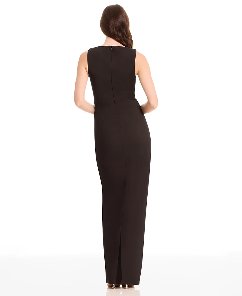 Dress the Population Women's Kaitlin Sleeveless Keyhole Gown