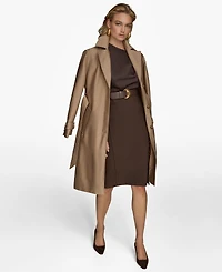 Donna Karan New York Women's Single-Breasted Belted Trench Coat